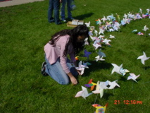 CarolR plants her Pinwheel