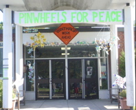 pinwheels and sign