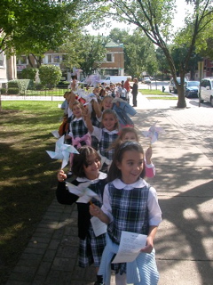 1st grade St. Luke Pinwheels