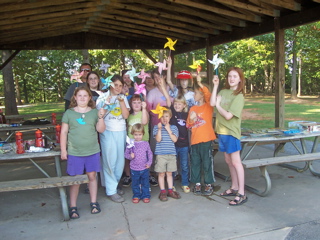 Showing our pinwheels
