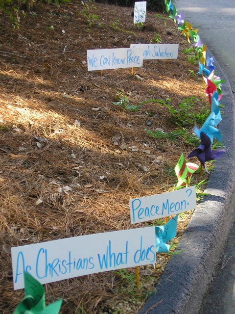 pinwheels outside