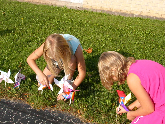 planting pinwheels