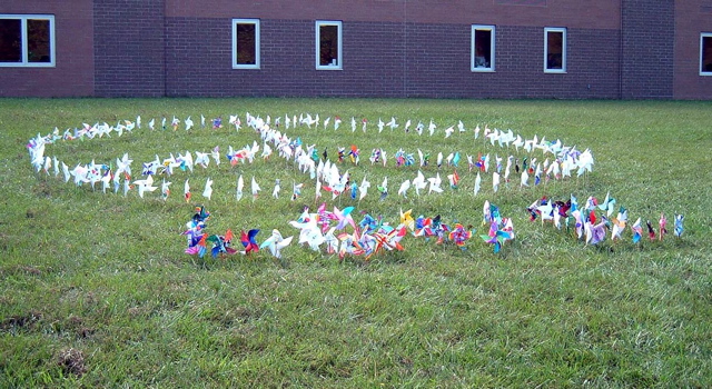 peace pinwheels